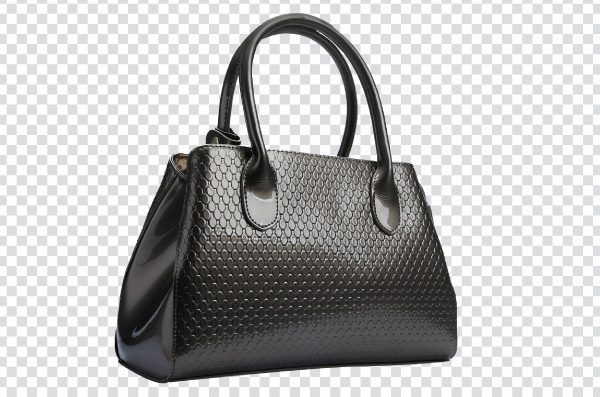 Luxury black vanity bag png