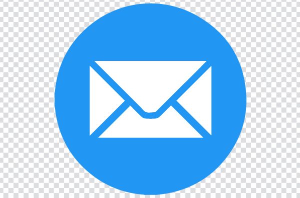 Email Icon with blue Envelope, Email Icon for Messaging, email mail