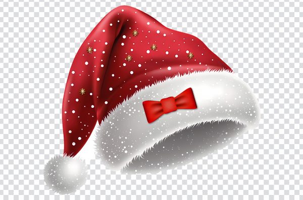 Santa Hat png, Santa Claus Hat, Holiday Santa Hat, Red Santa Hat