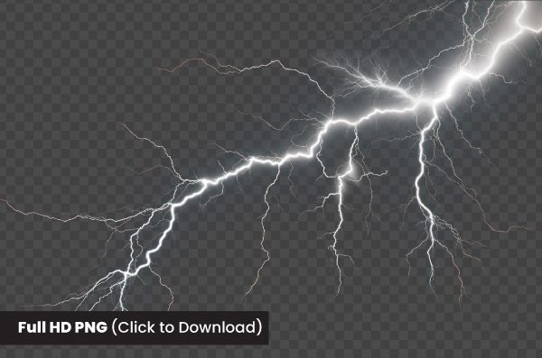 White Storm lightning PNG