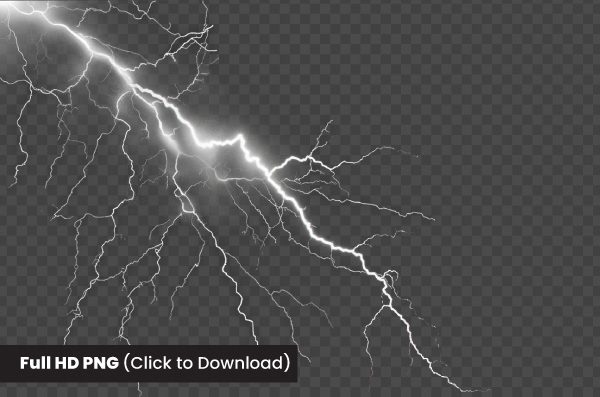 White Lightning Strike png