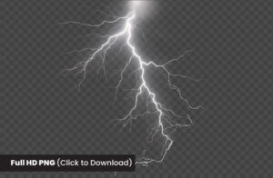 White Lightning bolt PNG