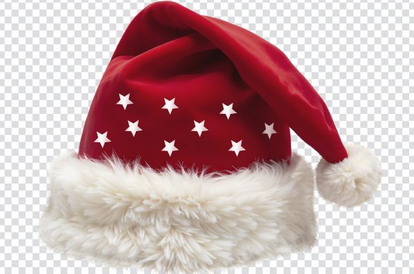 Xmas Santa Hat, Fluffy Santa Hat, Christmas Costume Hat