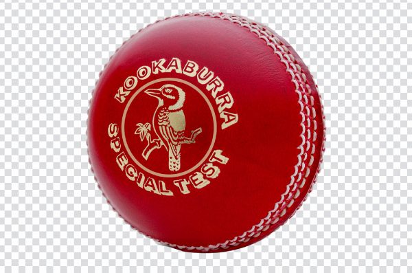 Red cricket ball png 002
