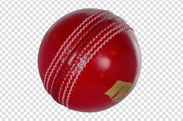 Red cricket ball png