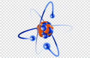 Atom Chemistry Science, science symbol,, blue, neutron, Nuclear fusion png