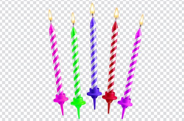 Birthday Cake Candle Wish Happy Birthday with PNG Design
