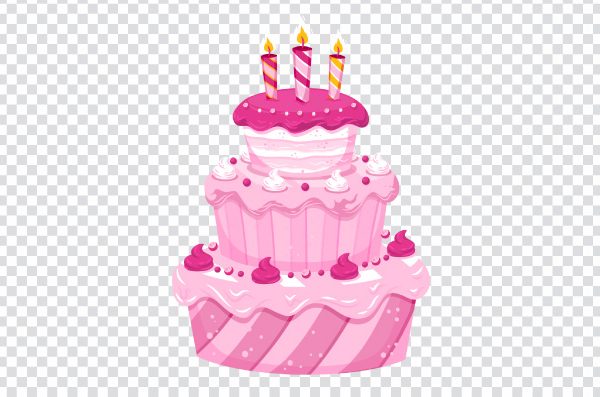 Free Birthday Cake PNG – Happy Birthday Cake, Wishes, Baked Goods, Transparent Background