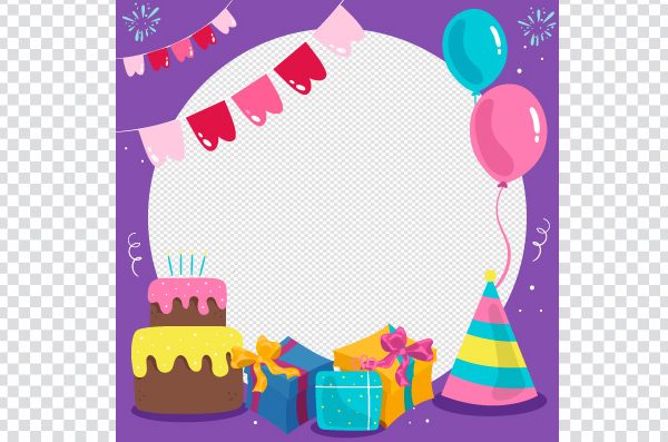 Happy Birthday Cake Frame