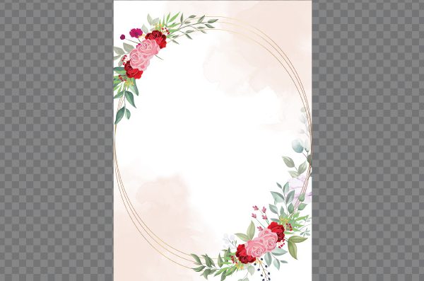 Wedding invitation card png photo