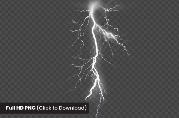White lightning png, Lightning strike, thunder, texture png