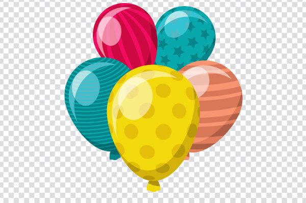 Transparent Birthday Hot air balloon