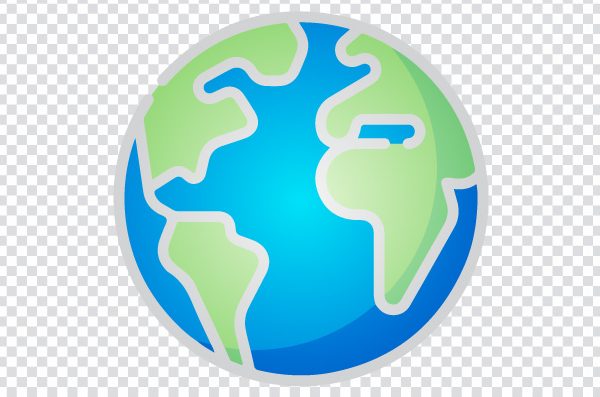 Globe icon, earth icon