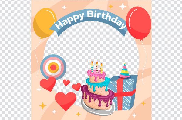 happy birthday frame, Frames Birthday, blue frame, holidays, text, picture Frame png
