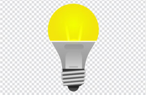 Light bulb illustration, Incandescent light bulb, yellow light bulb, lights png