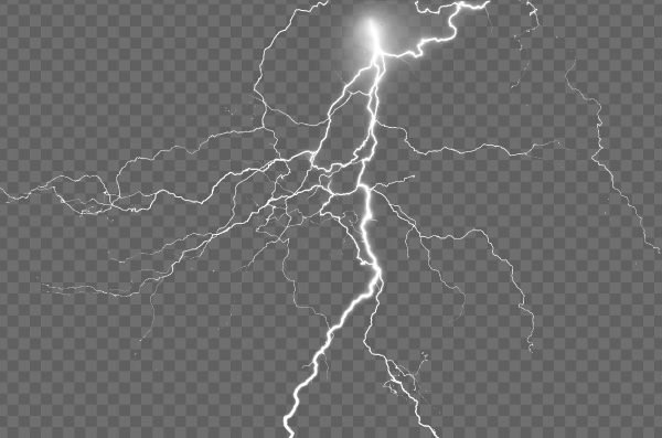 lightning strike transparent background, lightning Thunder effect png