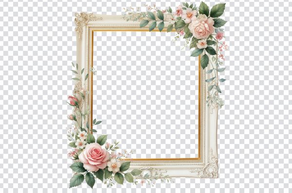Frame Flower Rose, Mood Frame s, pink and red roses digital frame, Flower frame, Floral frame template png