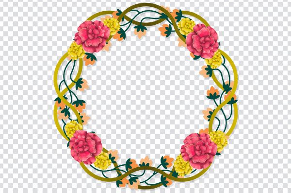 Frame Template, Floral Border Frame, flowers frame, Wedding invitation Paper Flower Rose PNG