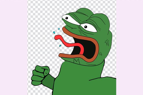 Pepe the Frog Anger png, Viral Frog Meme, green frog meme, Angry Frog, Famous Frog Character PNG