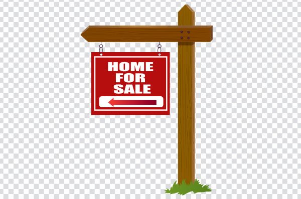 Real Estate Signboard PNG, Property Sale Sign, House for Sale Sign, Open House Sign, Real Estate Yard Sign PNG