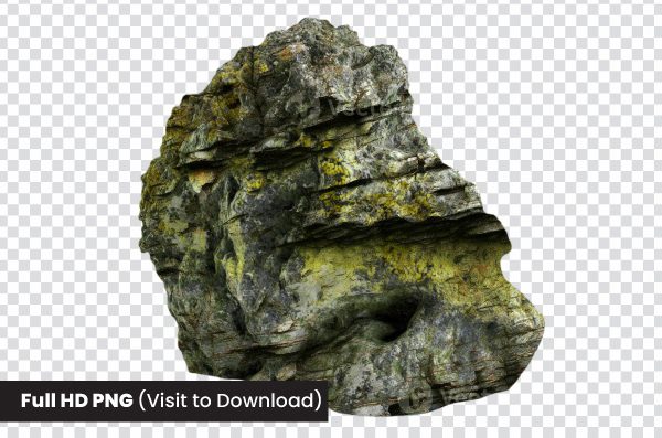3D Rock PNG Transparent – High-Resolution Boulder Clipart