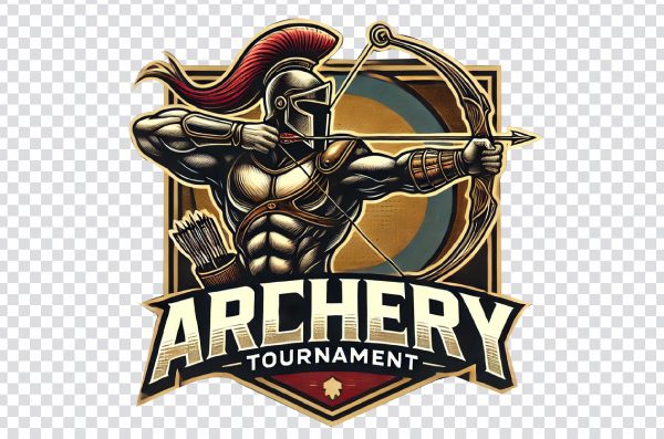 Archery Logo, Archery Tournament Logo Design, Bow and Arrow, Archer Warrior logo png