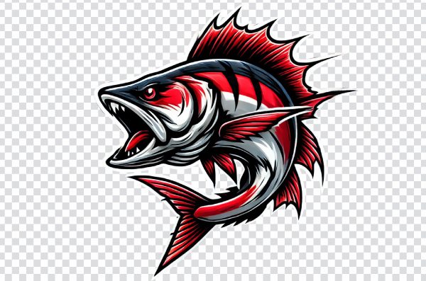 Fishing mascot logo png, Esports or sports team logo, Fierce fish logo, Marlin, Fishing logo png