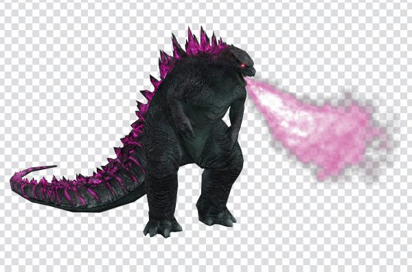Godzilla PNG, Godzilla transparent background, Realistic Godzilla attacking, Monster, Burning Godzilla PNG