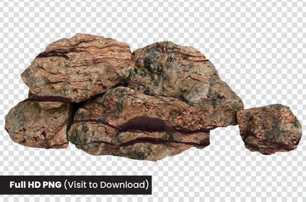 Grey rock boulders png, Brown stone boulders