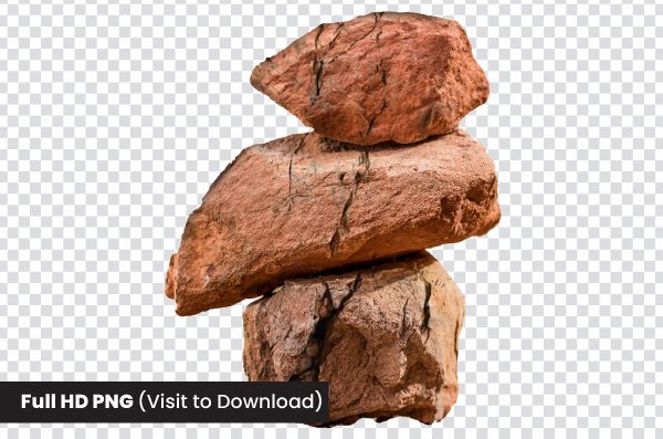 Natural Stone PNG & Realistic Rock PNG – Transparent Background