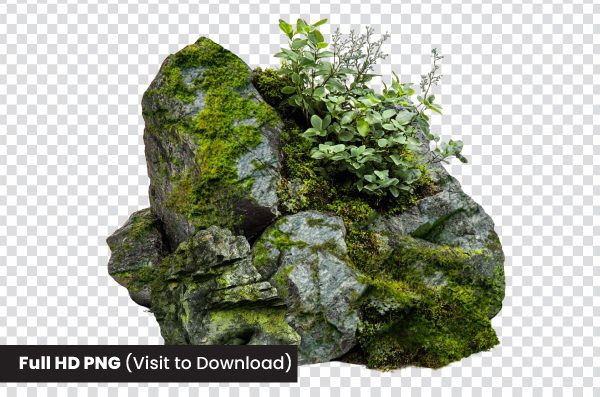 Natural stone boulders png, Mountain rocks clipart