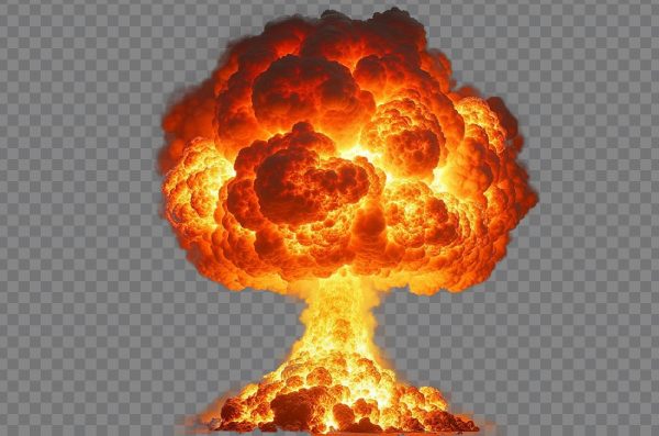 Nuclear explosion png, Mushroom cloud, explosion, bomb png