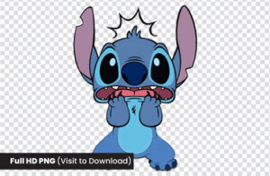 Stitch Reaction PNG – Disney's Lilo & Stitch Sticker for Telegram | Cute Cartoon Emoji