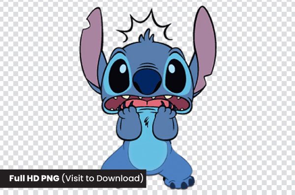 Stitch Reaction PNG – Disney's Lilo & Stitch Sticker for Telegram | Cute Cartoon Emoji