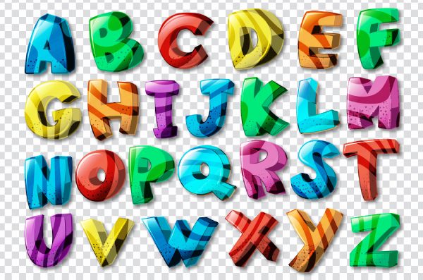 Cartoon Style Graffiti Alphabet PNG – Free Transparent Letters Download