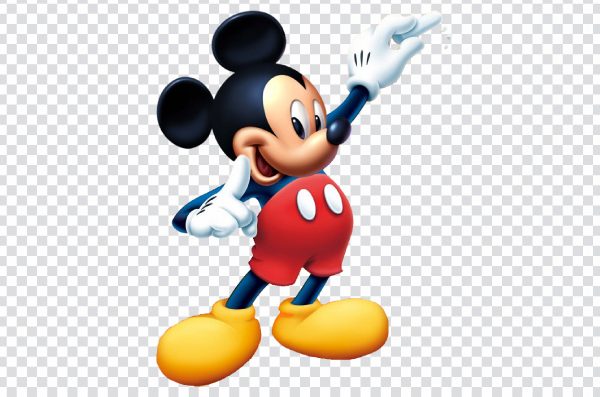 Mickey Mouse Holding Chalk PNG | Free Transparent Classroom Cartoon
