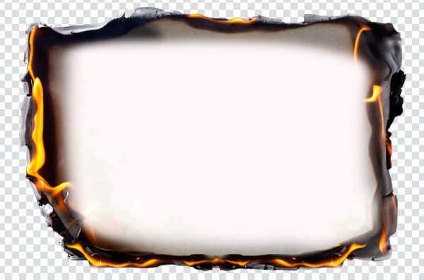 Burnt paper transparent PNG