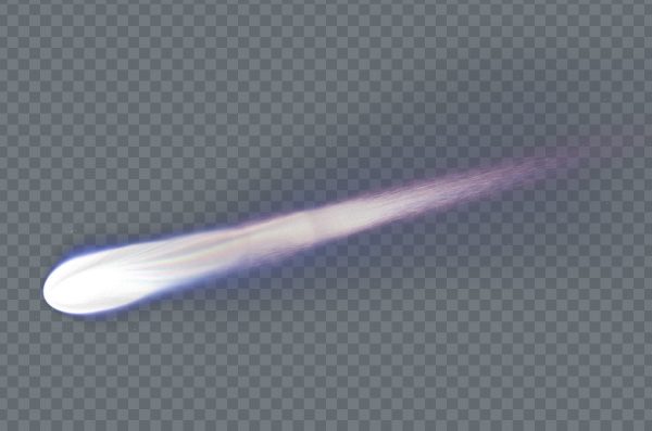 Neon Comet PNG Transparent | Free Glowing Download