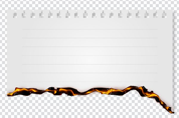 Burnt Edge Paper PNG – Free Transparent Background