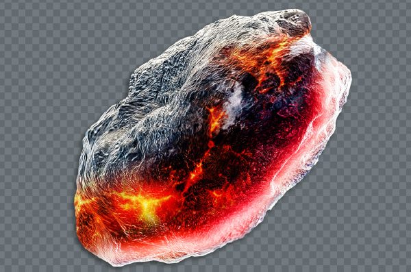 Asteroid with Fire PNG – Free HD Transparent Images for Download