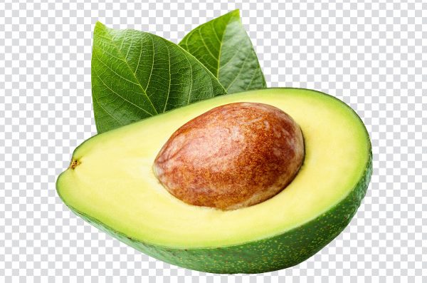 Avocado Open PNG – Transparent High-Quality Cut Fruit Image