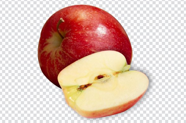 Sliced Apple PNG – High-Resolution Transparent Fruit Image