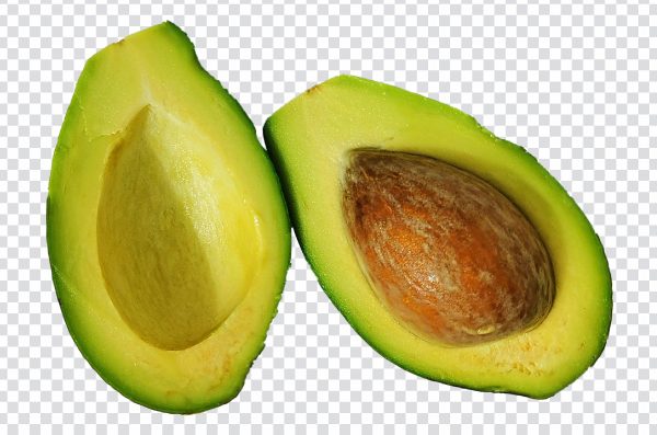 Sliced Avocado PNG – High-Quality Transparent Fruit Image
