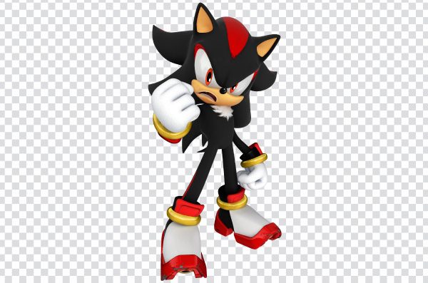 Angry Dark Sonic PNG – High-Resolution Transparent Villain Pose Image