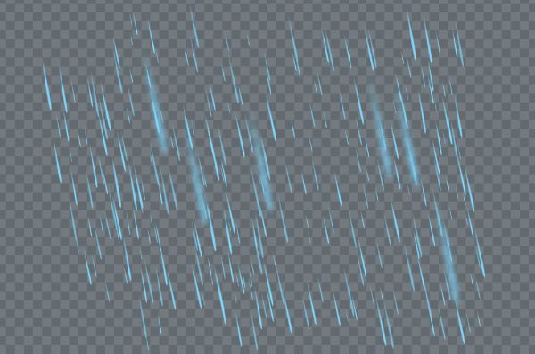 Falling Rain PNG – Transparent Rain Effect for Weather Designs