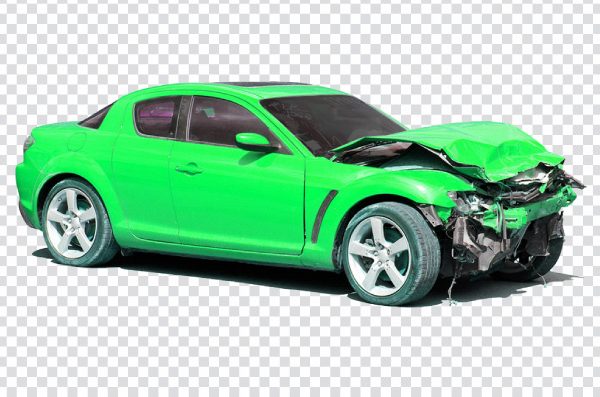 Front Car Crash PNG – Damaged Vehicle Transparent Image