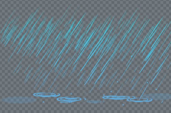 Rain Water Drops PNG – Transparent Raindrop Effect Image