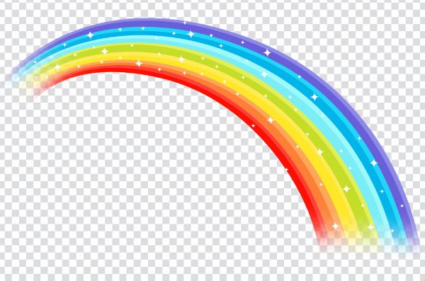 Rainbow Clipart PNG – Transparent Colorful Rainbow Image