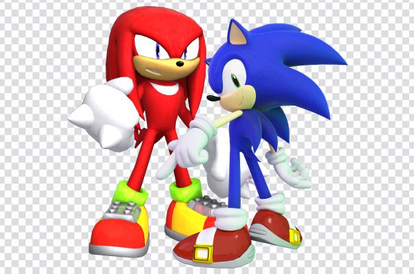 Sonic and Knuckles PNG – High-Resolution Duo Character Image