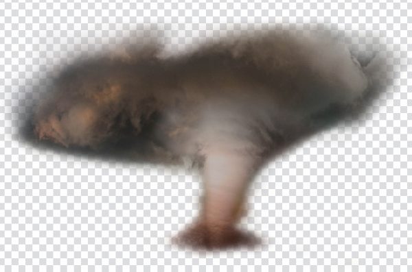 Spinning Tornado PNG – Detailed Transparent Twister
